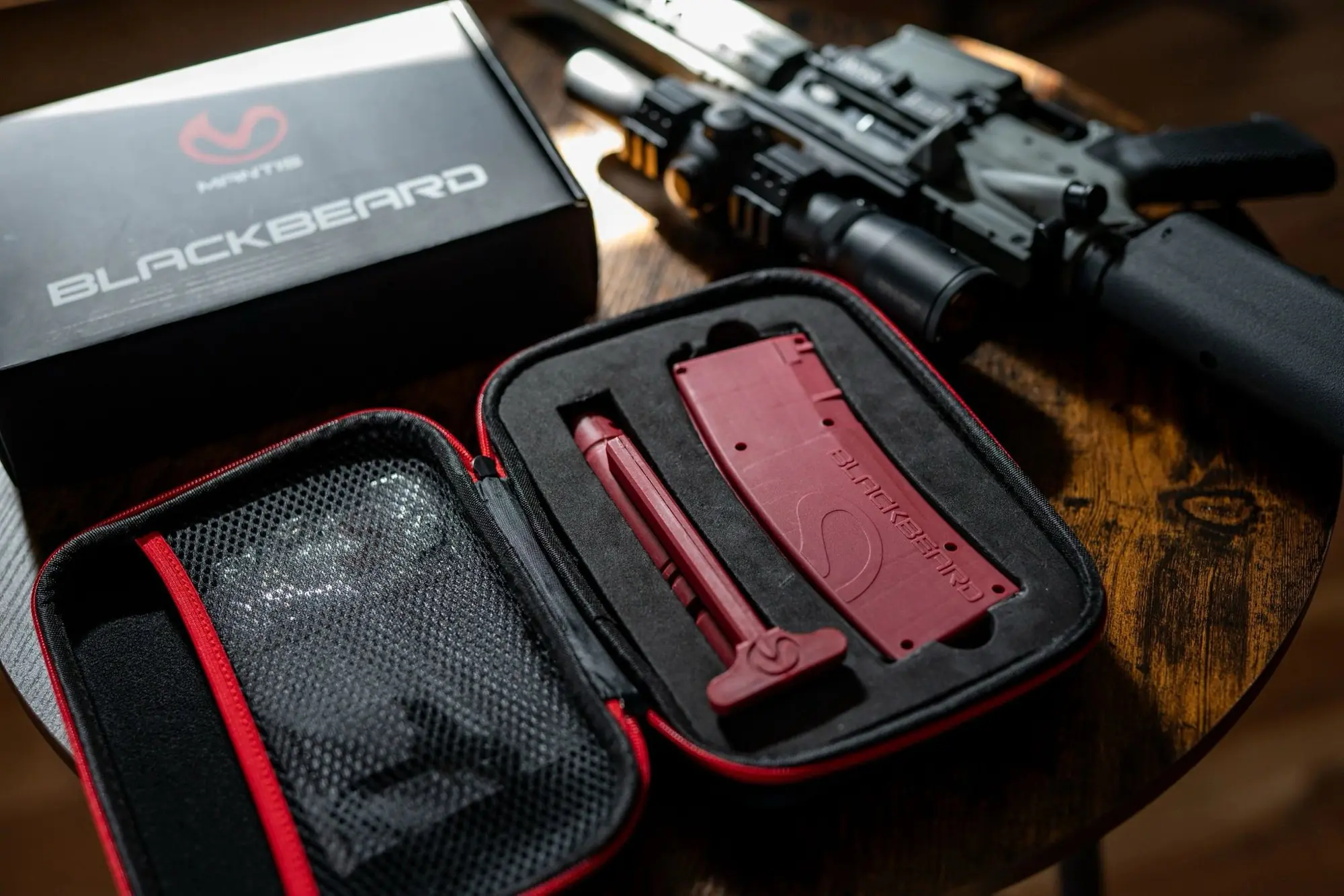 Mantis BlackBeard auto-reset trigger training system
