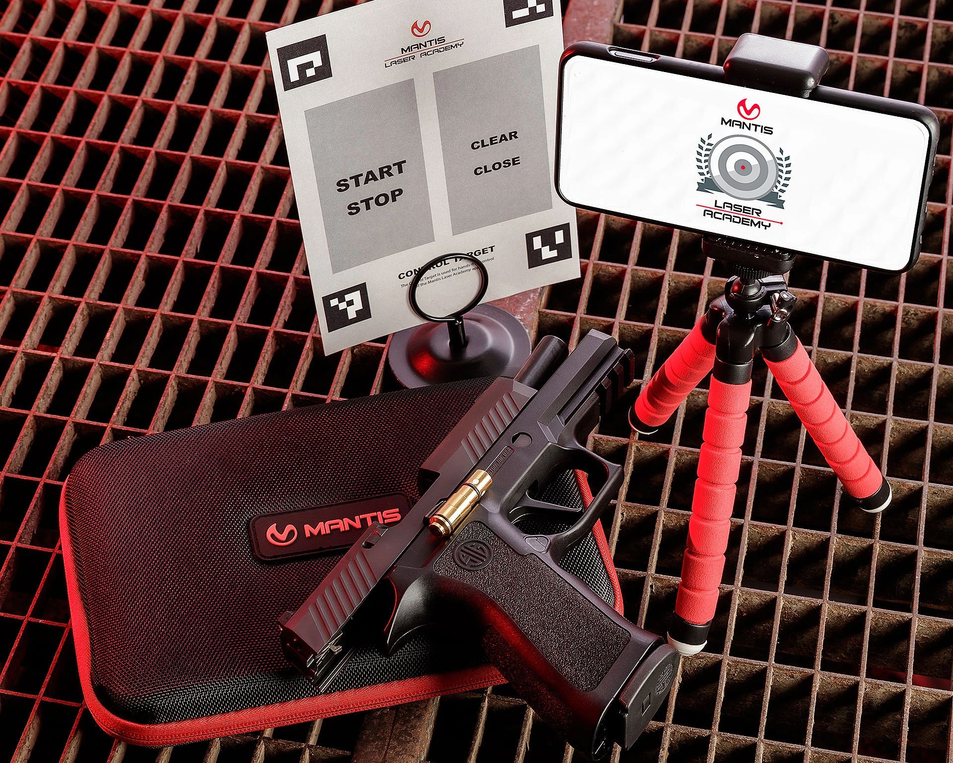 Mantis Laser Academy laser dry-fire training in use
