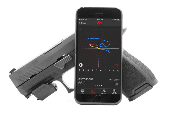 Mantis X3 live and dry-fire training sensor with MantisX app
