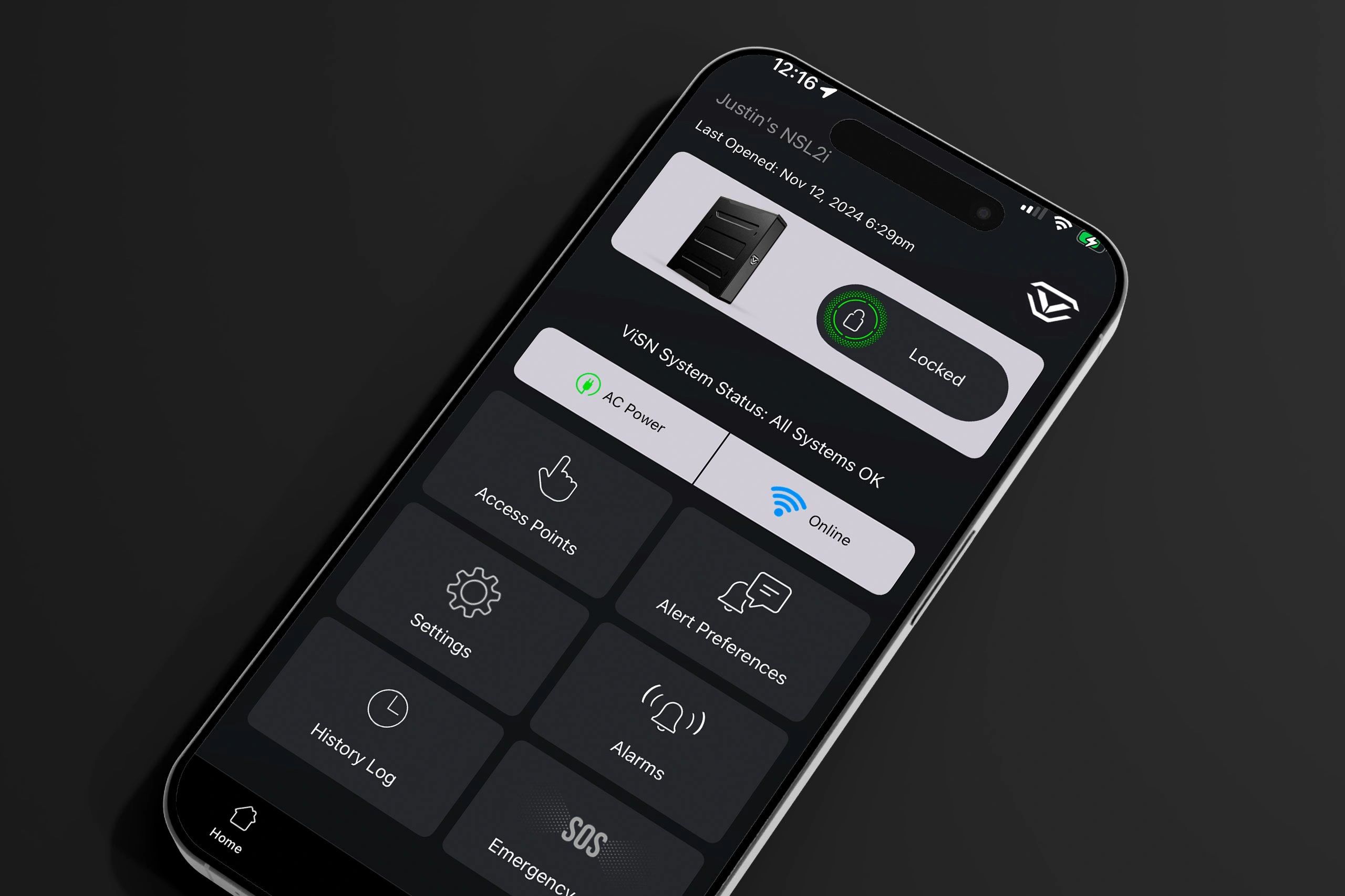 Vaultek ViSN smart-safe app for the RS Series