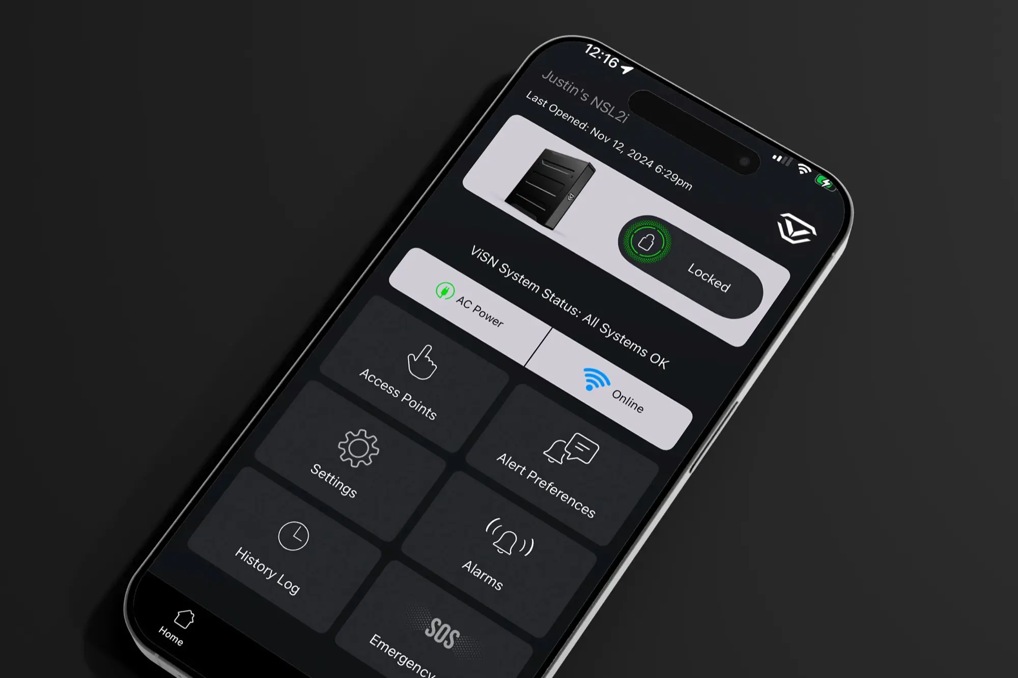 Vaultek ViSN smart-safe app for the RS Series