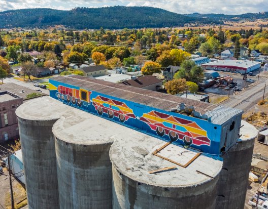 Aerial view of Northwest Montana