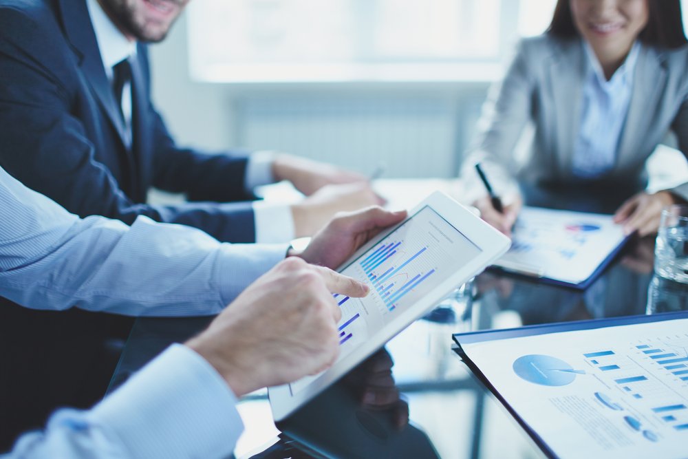 Business leaders in a roundtable meeting