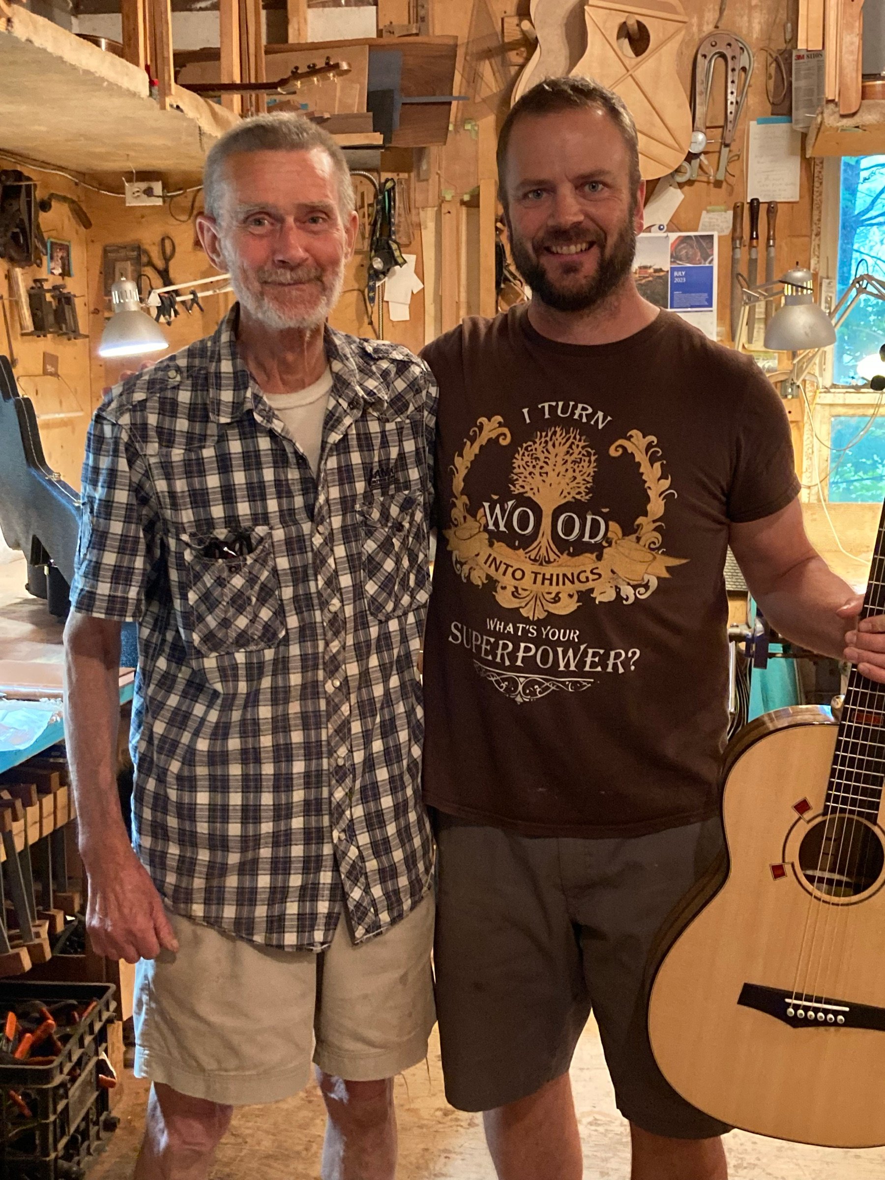 Sergei de Jonge in his Quebec workshop