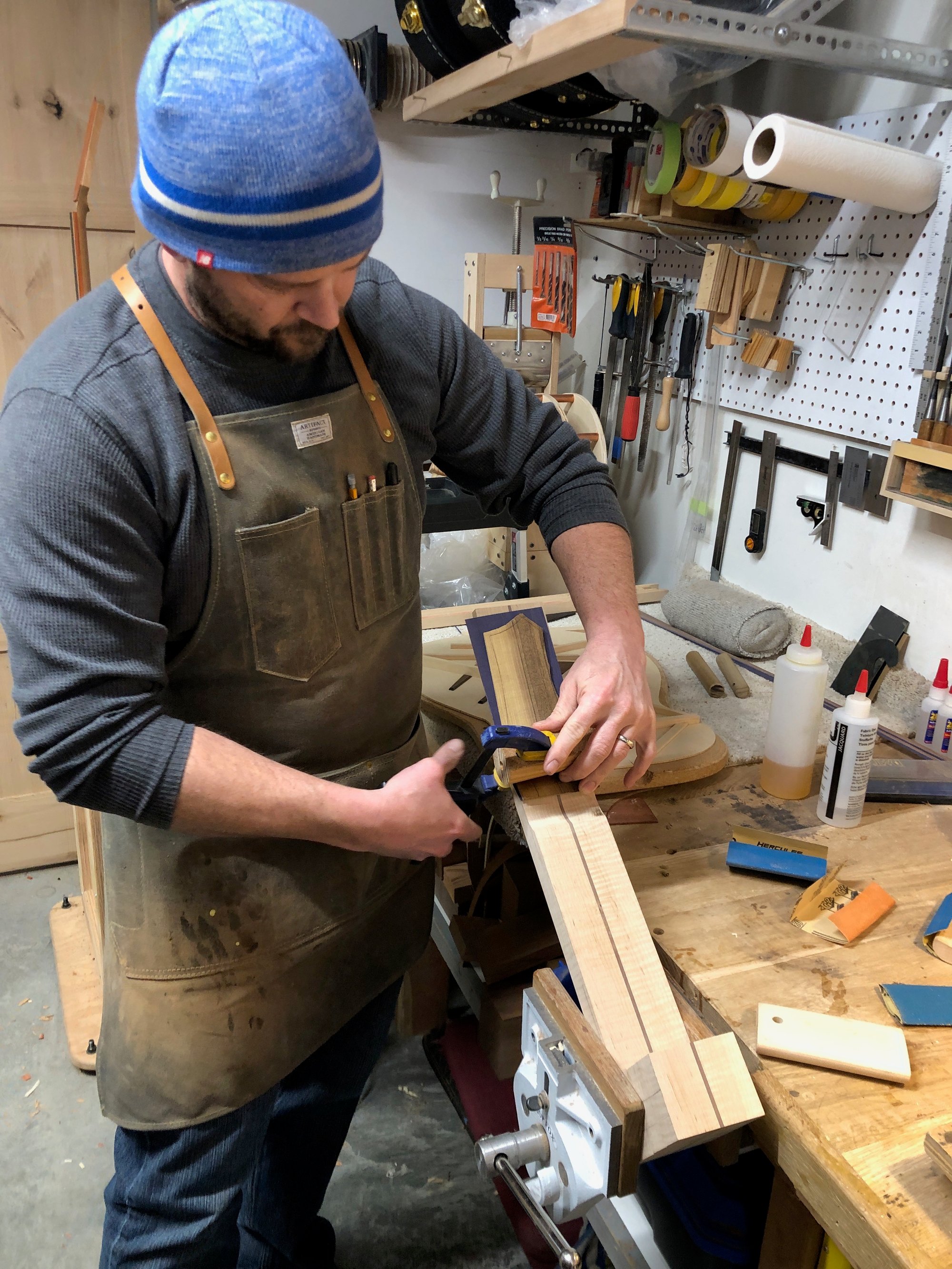 Tonewood selection on the bench
