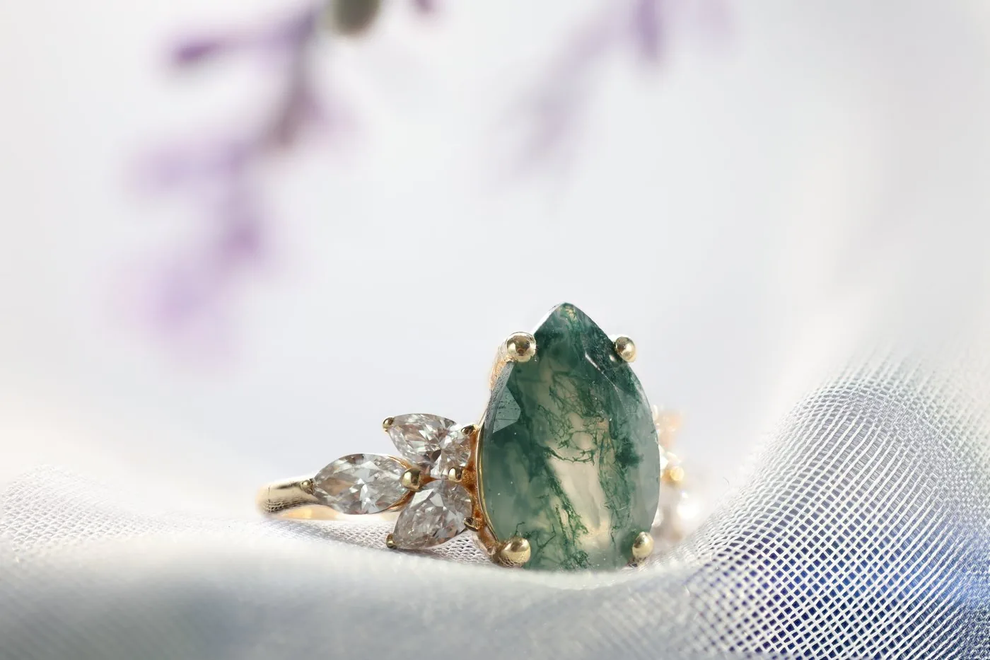 piece moss agate ring 2