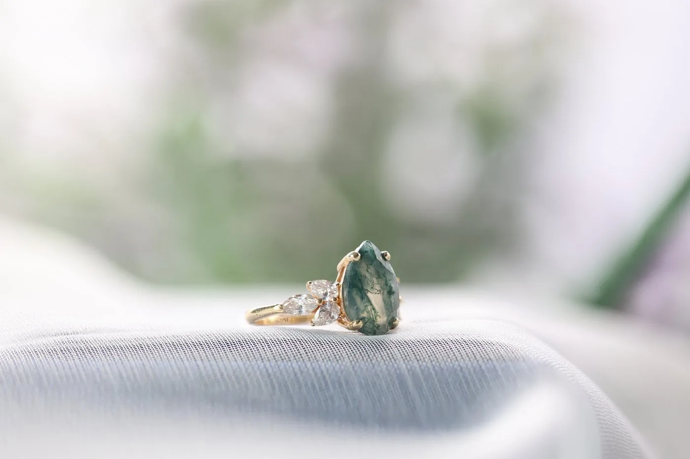 piece moss agate ring 3