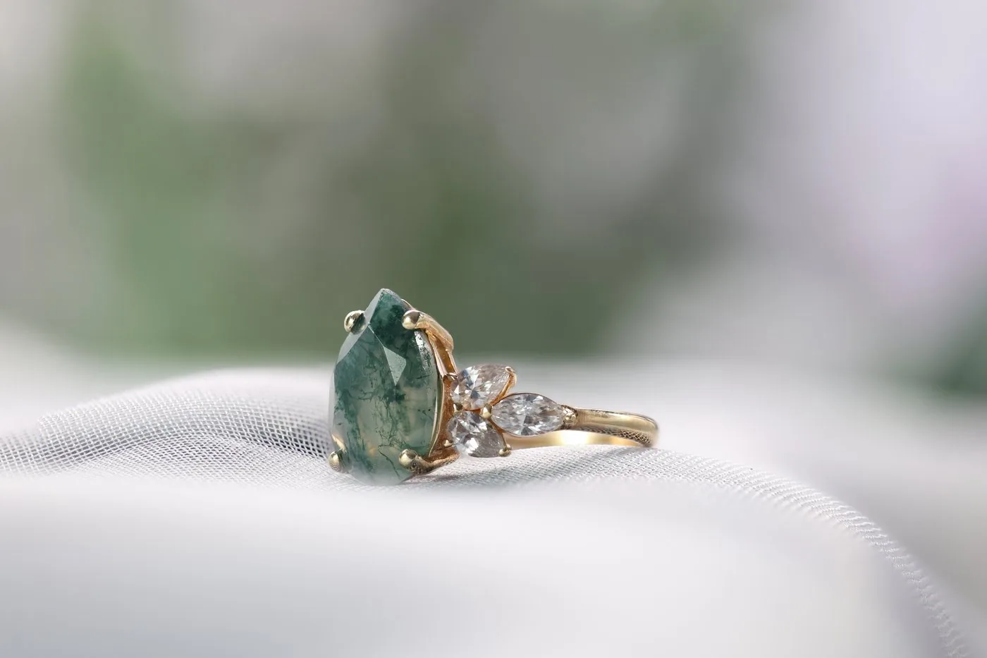 piece moss agate ring 5
