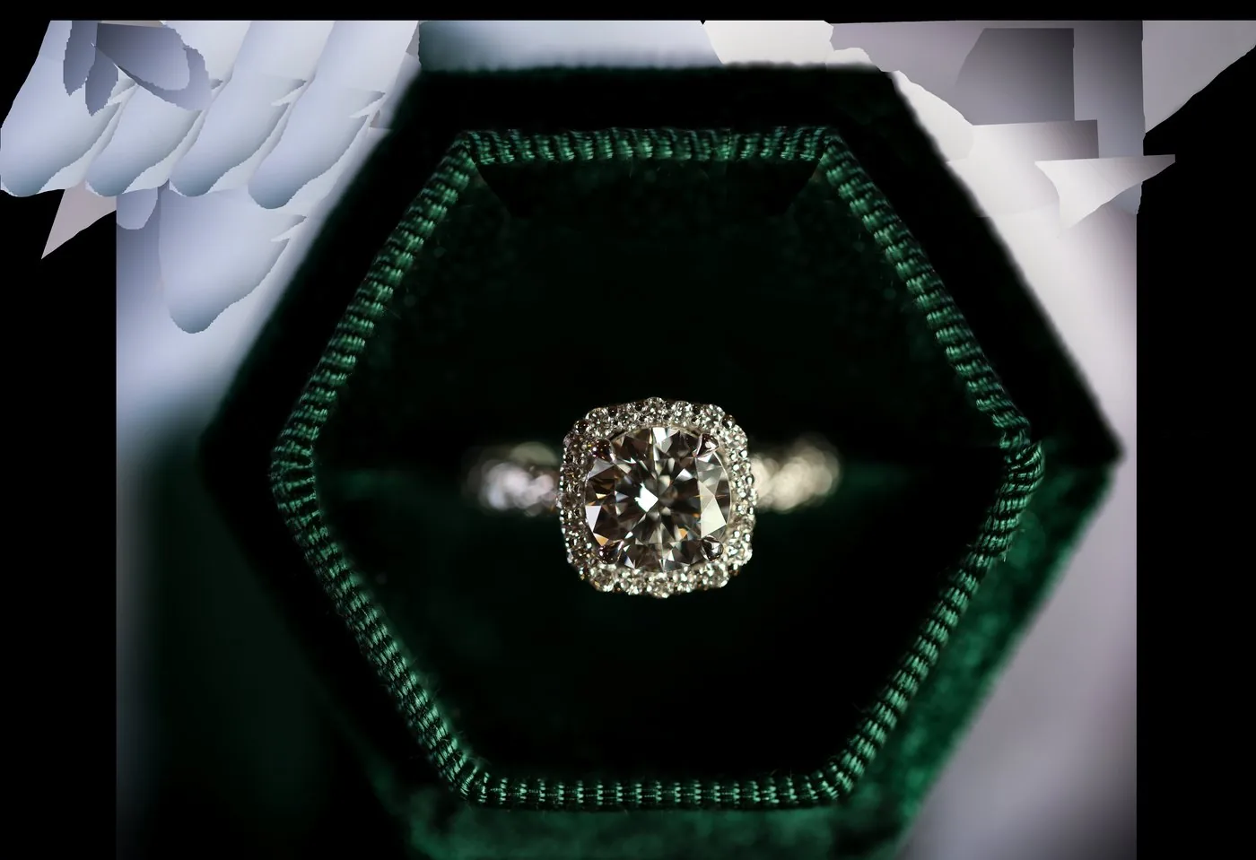 piece square cut diamond 3